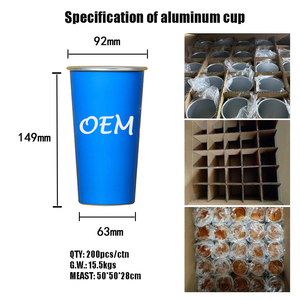 Grosir Pabrik satu lapisan cangkir aluminium berubah warna cangkir kopi Tumbler anggur - Product Image 5