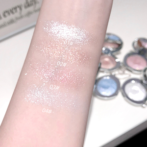 Gege gấu phong cách Hàn Quốc phát sáng tự nhiên màu duy nhất tốt ánh sáng lung linh Eyeshadow ánh sáng cao sáng lâu dài độ bóng cao - Product Image 4