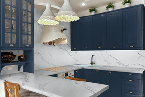 Comptoir en pierre de quartz de haute qualité Dalle de quartz Comptoir de cuisine en quartz artificiel - Product Image 4