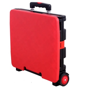 พลาสติกน้ำหนักเบาพับได้ช็อปปิ้งรถเข็นรถเข็น & รถเข็นพับลังล้อส่วนบุคคลซูเปอร์มาร์เก็ตโดยใช้ - Product Image 2