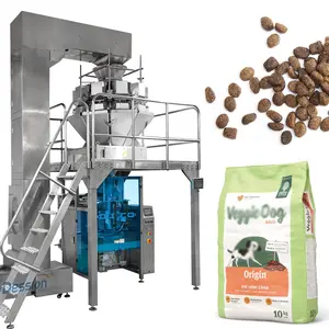 Machine d'emballage automatique de nourriture pour animaux de compagnie à grande vitesse pour la Machine d'emballage de sacs à joint quadruple