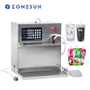 ZONESUN Bán Tự Động Nước Ép Sữa Nước Túi Dầu Khối Lượng Lớn Spout Pouch Lỏng Máy Chiết Ống Có Thể Chai Điền Máy - Product Image 1