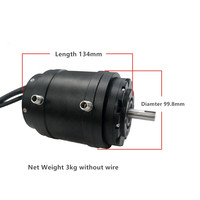Moteurs marins électriques et étanches pour bateau, 170kv, 60v, 13kw, sans balais, cc, haute puissance