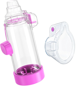 Entretoise de <span class=keywords><strong>chambre</strong></span> d'<span class=keywords><strong>inhalation</strong></span> avec le <span class=keywords><strong>masque</strong></span> d'enfants de silicone dans la couleur pourpre - Product Image 4