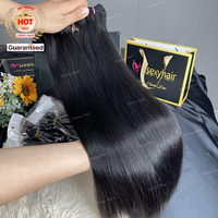 Cheveux naturels à trame droite les plus vendus, couleur naturelle, qualité 12A, avec prix de gros pour cheveux humains du Vietnam, prix de gros d'usine