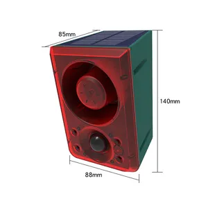 Original Solar geladener multifunktion aler Hunde bellen Schüsse Timing Alarm Infrarot sensor Einbruch alarm für Tierschutz