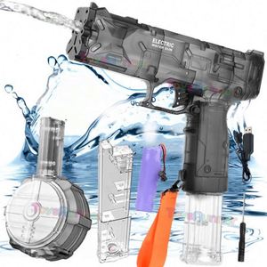 Cheap Spray Electric Water Gun <b>Toy</b> High Pressure Automatic Squirt Super Soaker Injector USB Charging 1000ml Capacity ABS Plastic - Product Image 1