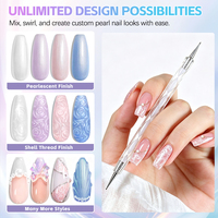 ZRKGEL Gel de texture effet perle 6 couleurs, Gel de nail art créatif pour salon, vente en gros pour fournisseurs de produits pour ongles, sans TPO ni HEMA