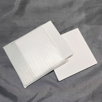 Dessous de verre en céramique carré blanc de sublimation de 4 pouces imprimés finition blanc brillant Dessous de verre en céramique avec fond en liège