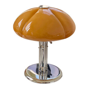 Bauhaus Vintage Glass Table Lamp Mushroom-Style Girl's Room Desktop Lamp for Bedrooms & Offices Popular <b>Decorative</b> Bedside Lamp - Product Image 2