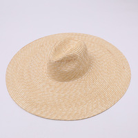 Chapeau mexicain vintage en paille de blé tressée à la main, sombrero à large bord unisexe, idéal pour la scène, les défilés et la protection solaire