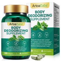 ArtoaLabs – Complément Déodorant Corporel Naturel en Capsules Dures pour le Contrôle des Odeurs, Maintient la Fraîcheur des Aisselles, Supplément Herbal en Gros