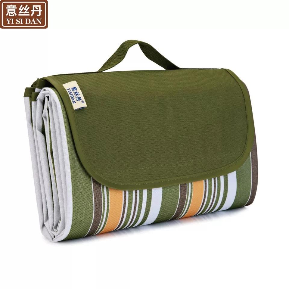 (ผ้าอ็อกซ์ฟอร์ดลายทางสีเขียวทหาร)