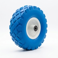 Roue en mousse PU 4.10/3.50-4, pneu anti-crevaison robuste pour chariot de chantier