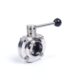 304/316 Stainless Steel Sanitary Grade Manual Food Grade Clamp-Type Chuck <b>Butterfly</b> <b>Valve</b> Quick-Installation Straight-Through - Product Image 3