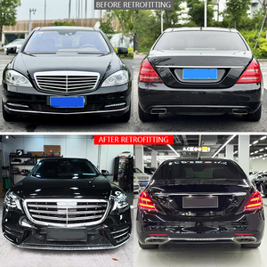 ชุดแต่งกันชนหน้า/หลัง รุ่นใหม่ W221/W222 ปี 2005-2013 สำหรับ S450 พร้อมช่องสำหรับไฟตัดหมอก แบบยึดติดด้วยสลักเกลียว ใช้ได้กับรถเมอร์เซเดส เอส-คลาส ทุกรุ่น - Product Image 2