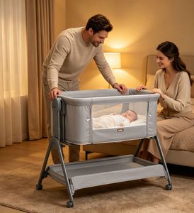 <span class=keywords><strong>Cuna</strong></span> Mecedora Ajustable y Desmontable de Moda OEM ODM para Bebés, <span class=keywords><strong>Cuna</strong></span> <span class=keywords><strong>Colecho</strong></span> para Recién Nacidos, <span class=keywords><strong>Cuna</strong></span> para Niños Pequeños - Product Image 1