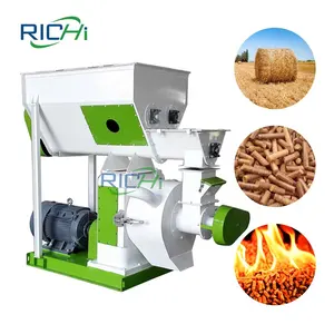 RICHI Biomass Rice Wheat Straw Pellet Making Machine To Make The Wood Pellet
