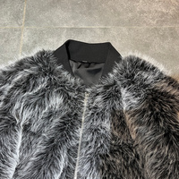 Ensemble survêtement homme unisexe, veste bomber en fausse fourrure moelleuse et pantalon, style Y2K, personnalisé, chaud pour l'hiver