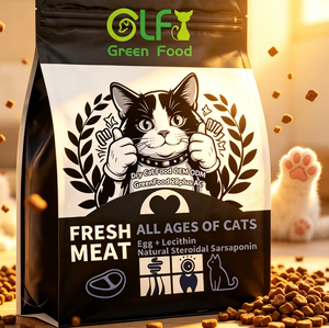 Nourriture sèche pour chats OEM ODM, viande fraîche, sans céréales, riche en protéines, digestion sensible, <span class=keywords><strong>GreenFood</strong></span> 28plus AC, tous âges - Product Image 1