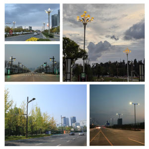 เสาไฟอัจฉริยะขายส่งจากโรงงาน พร้อมเซ็นเซอร์ตรวจจับความเคลื่อนไหวและระบบหรี่แสงอัตโนมัติ สำหรับประหยัดพลังงานในการให้แสงสว่างทางเดินในสวน - Product Image 4