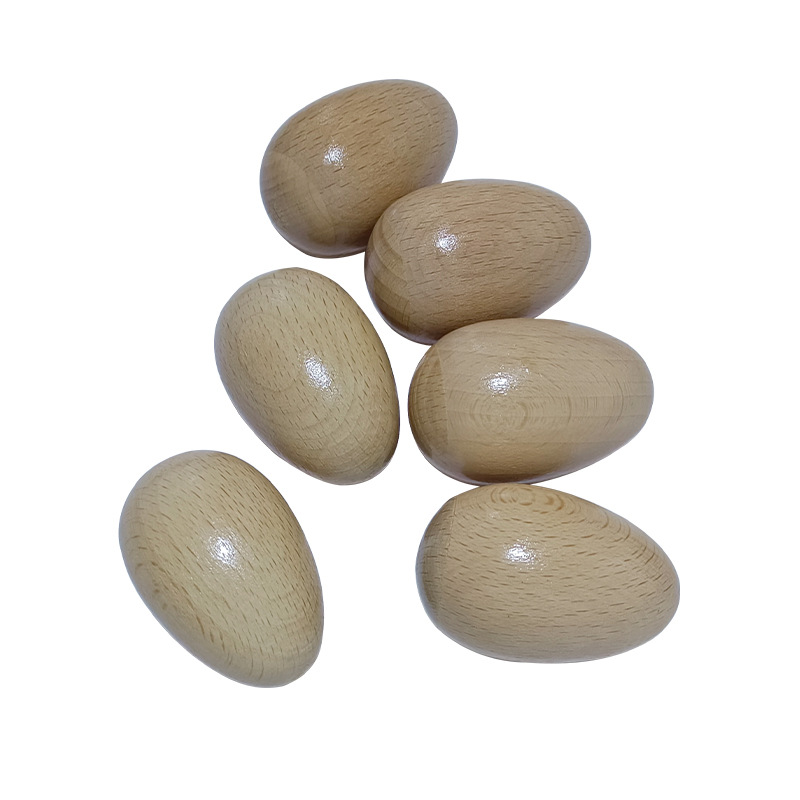Hot Sale Wood Material Sand Egg Music Toys Sand Hammer Percussion Instruments for Early Education
