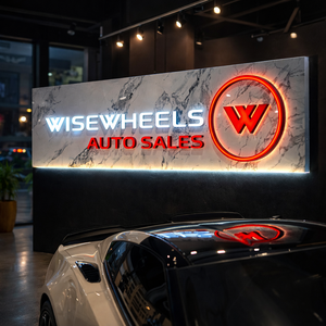 Panneau LED personnalisé pour librairie, logo mural extérieur, lettres 3D lumineuses, enseigne éclairée IP65, entreprises de publicité, voiture - Product Image 5