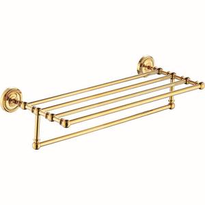 Ensemble porte-serviettes moderne en laiton: ensemble de six pièces mural écologique <span class=keywords><strong>sans</strong></span> perçage, support de rangement pour hôtel et salle de bain, porte-serviettes de toilette - Product Image 5