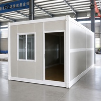 Maison préfabriquée moderne extensible de 20 pieds, maison mobile pliable, cabane portable