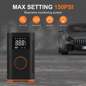 Inflador <span class=keywords><strong>de</strong></span> Neumáticos Digital Inteligente para Automóvil con Pantalla ABS, Batería Recargable, Presión <span class=keywords><strong>de</strong></span> Neumáticos Preestablecida, <span class=keywords><strong>Parada</strong></span> Automática hasta 150 PSI - Product Image 3