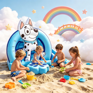 Château gonflable en PVC pour enfants, <span class=keywords><strong>chien</strong></span> dalmatien de dessin animé, structure gonflable portable pour jardin - Product Image 4