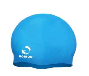 Hochwertige 68g Bade kappe Wal gedruckt Logo benutzer definierte nahtlose Erwachsenen Silikon Bade kappe - Product Image 2