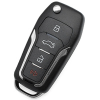 Vehicle Keys Black 4 Buttons B Series Black B12-4 Universal Auto 315mhz 433mhz Blank Blade Remote Flip Car Key