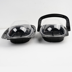 Cajas de embalaje de alimentos transparentes desechables para <span class=keywords><strong>delicatessen</strong></span> aceptar impresión personalizada caja de pollo asado de plástico - Product Image 3