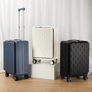 20-Inch Front Opening Trolley Case 16-Inch Laptop Compartment Universal <b>Wheels</b> TSA Lock Ultralight <b>PC</b> Luggage Business Travel - Product Image 1