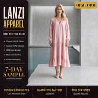Robe longue personnalisée pour femme, col en V, à volants, couleur unie, en polyester, pour le bureau, les vacances, la plage, vente en gros, OEM, ODM, usine