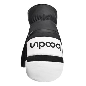 Gants de ski unisexes doublés de polaire, thermiques, coupe-vent, antidérapants, pour sports de neige en plein air, noirs - Product Image 1