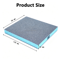 Matériel de polissage abrasif en carborundum industriel, feuilles de ponçage en éponge 120x98mm pour le ponçage du métal et du bois
