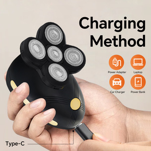 5 in 1 Bald <b>Head</b> Hair Trimmer Shaver Kit Beard <b>Razor</b> 8D Cordless Portable Electric Shaver Hair Removal Grooming Kit - Product Image 5