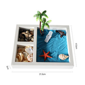 Mini spiaggia Feng Shui Desktop interno sabbia <span class=keywords><strong>Zen</strong></span> accessori per mobili da giardino Kit rastrello all'ingrosso cina - Product Image 1