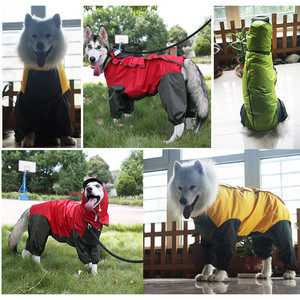 Imperméable de haute qualité à quatre pattes pour animaux de compagnie, vêtements imperméables pour grands chiens - Product Image 4
