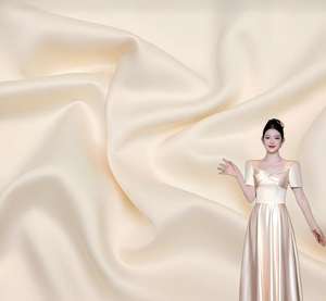 Tela de gasa satinada de acetato imitado de 150cm y 100% poliéster, 53 colores transparentes para <span class=keywords><strong>trajes</strong></span> y prendas de <span class=keywords><strong>mujer</strong></span> - Product Image 1