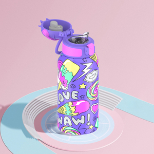 550ml Narrow-mouth Stainless Steel Sports Water Bottle || Basketball Flip Lid || Lightweight & Portable - Product Image 5