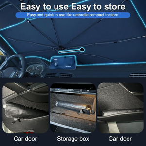 Foldable Car Windshield <b>Shade</b>, UV Block Heat Insulation Protection, Front <b>Window</b> Visor Cover for Sedans SUVs - Product Image 6