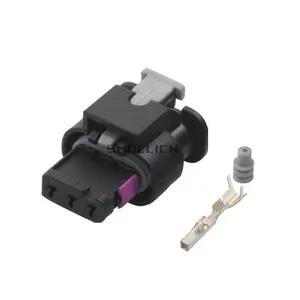 Conector eléctrico hembra de 3 pines impermeable para coche, conector automático Tyco Amp para VW Audi 2-1718644-1 2-1718652-1 1718653-1 4F0973703A 4F0973703