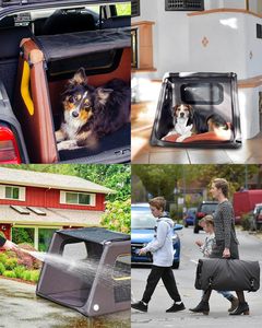 Collapsible Inflatable Soft Dog <b>Crate</b>-Portable Waterproof Foldable Travel Kennel for Extra Small Dogs 20x26x22 Inches T-XS Infla - Product Image 2