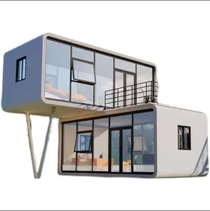 Customizable Size Minimalist Design Aluminum Glass Prefab House for Coffee Shop Hotel Beer Bar or Office-for Home Office Use