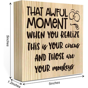 Tarjeta de recordatorio de madera Colegas masculinos y femeninos Agradecen el regalo Suave y la forma simple Ocupa muy poco espacio Adecuado - Product Image 2