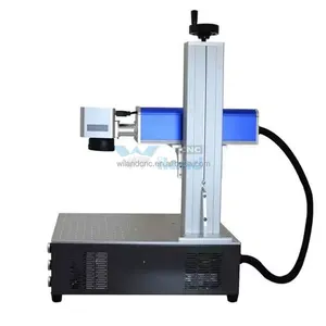 20w 30w 50w Gold Silver Necklace Jewelry Medal Metal Coin Engraving Cutting Fiber Laser Marking Machine