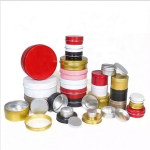 กล่องอลูมิเนียมทรงกลมสีเงิน ทอง ดำ ขาว น้ำเงิน สำหรับใส่ตัวอย่างสินค้า  กระปุกเปล่าสำหรับเครื่องสำอาง DIY ลิปบาล์ม ครีมแต่งหน้า  กระปุกโลหะสำหรับเดินทาง - Product Image 3